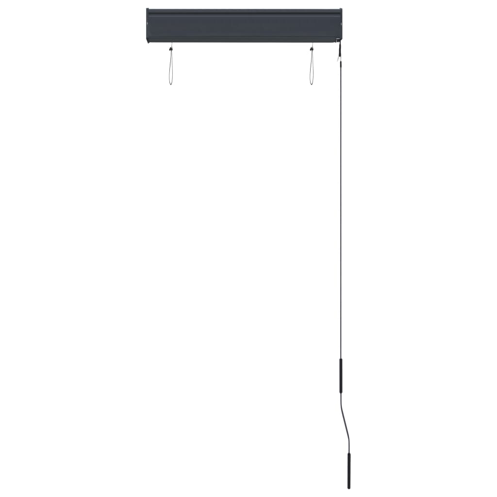 Utendørs rullegardin 60x250 cm hvit og oransje