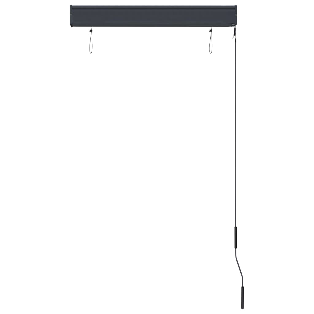 Utendørs rullegardin 80x250 cm blå og hvit
