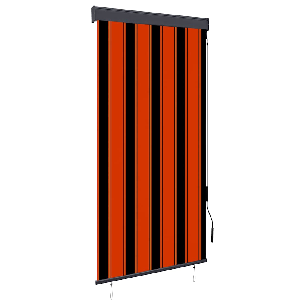 Utendørs rullegardin 80x250 cm oransje og brun
