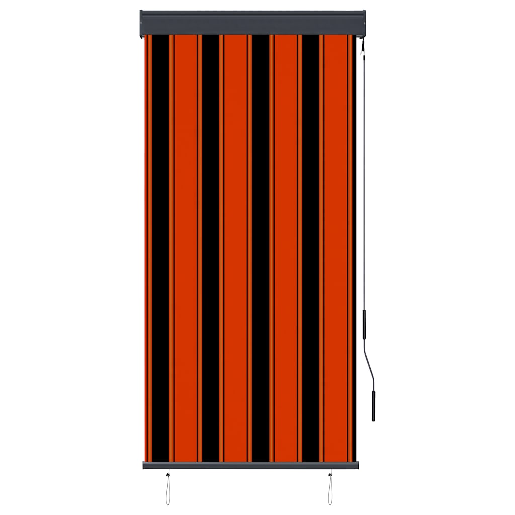Utendørs rullegardin 80x250 cm oransje og brun