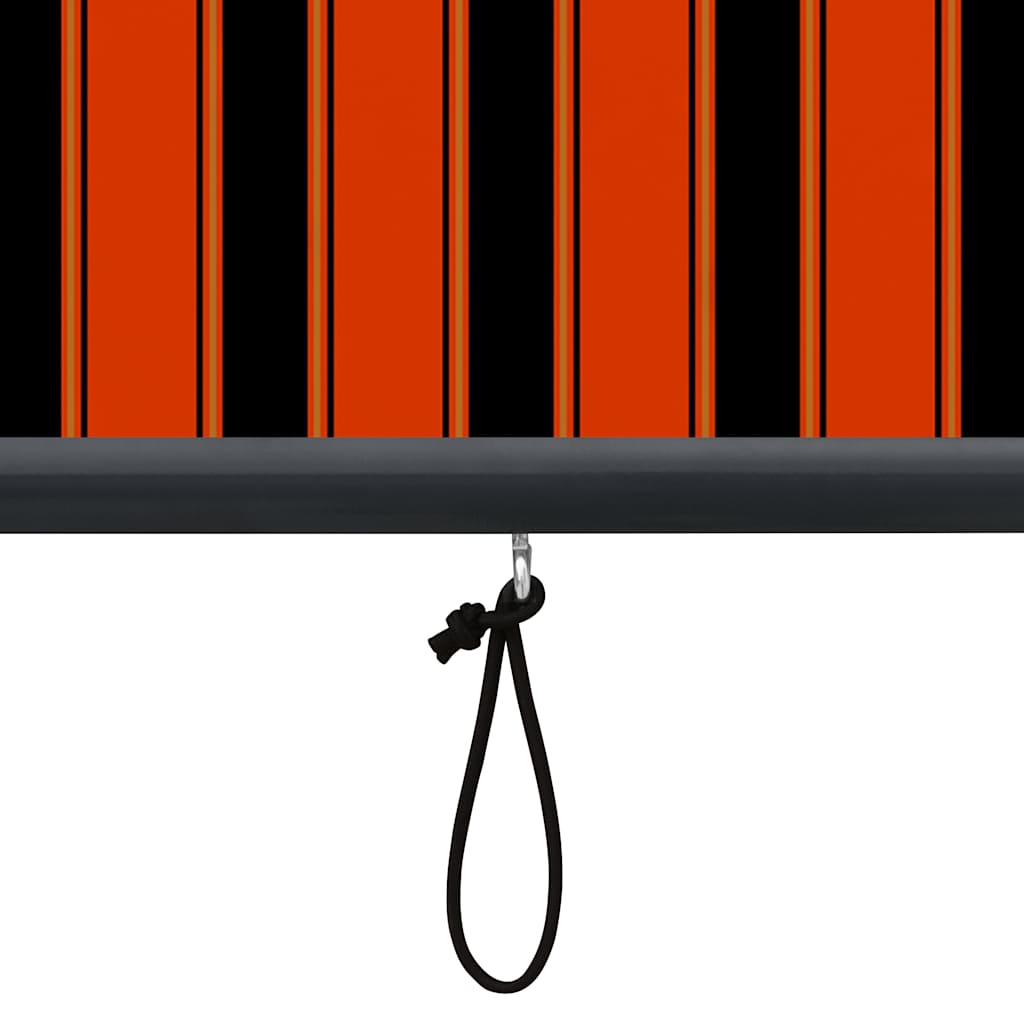 Utendørs rullegardin 80x250 cm oransje og brun