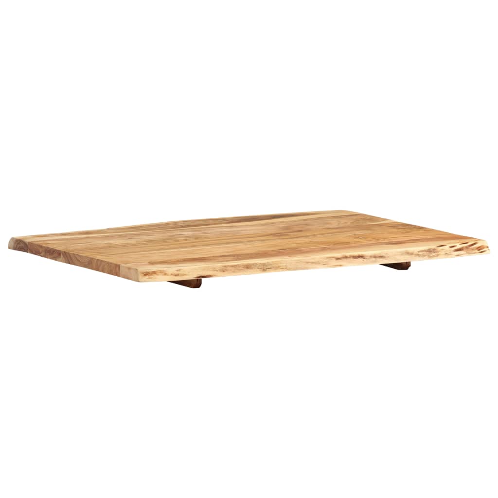 Bordplate heltre akasie 80x(50-60)x2,5 cm