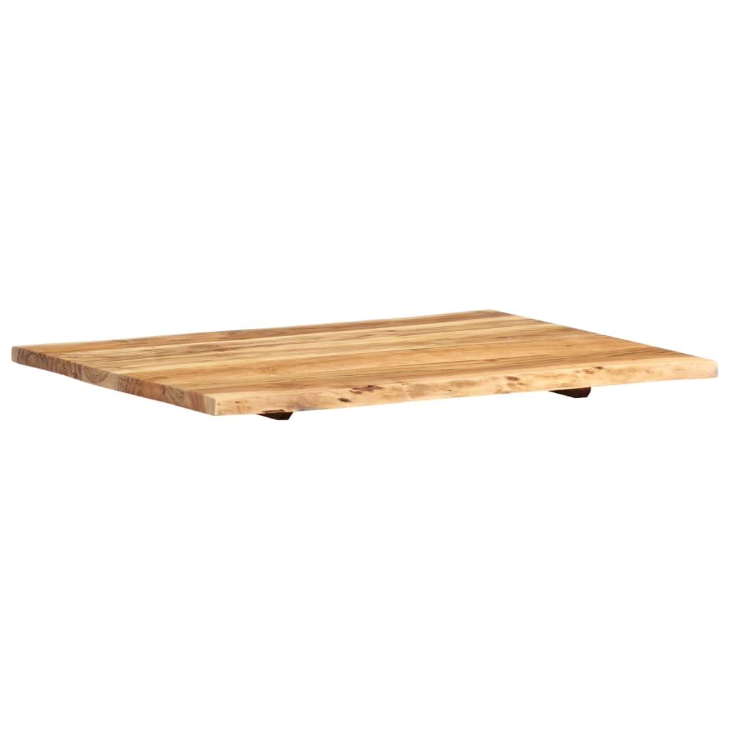 Bordplate heltre akasie 80x(50-60)x2,5 cm