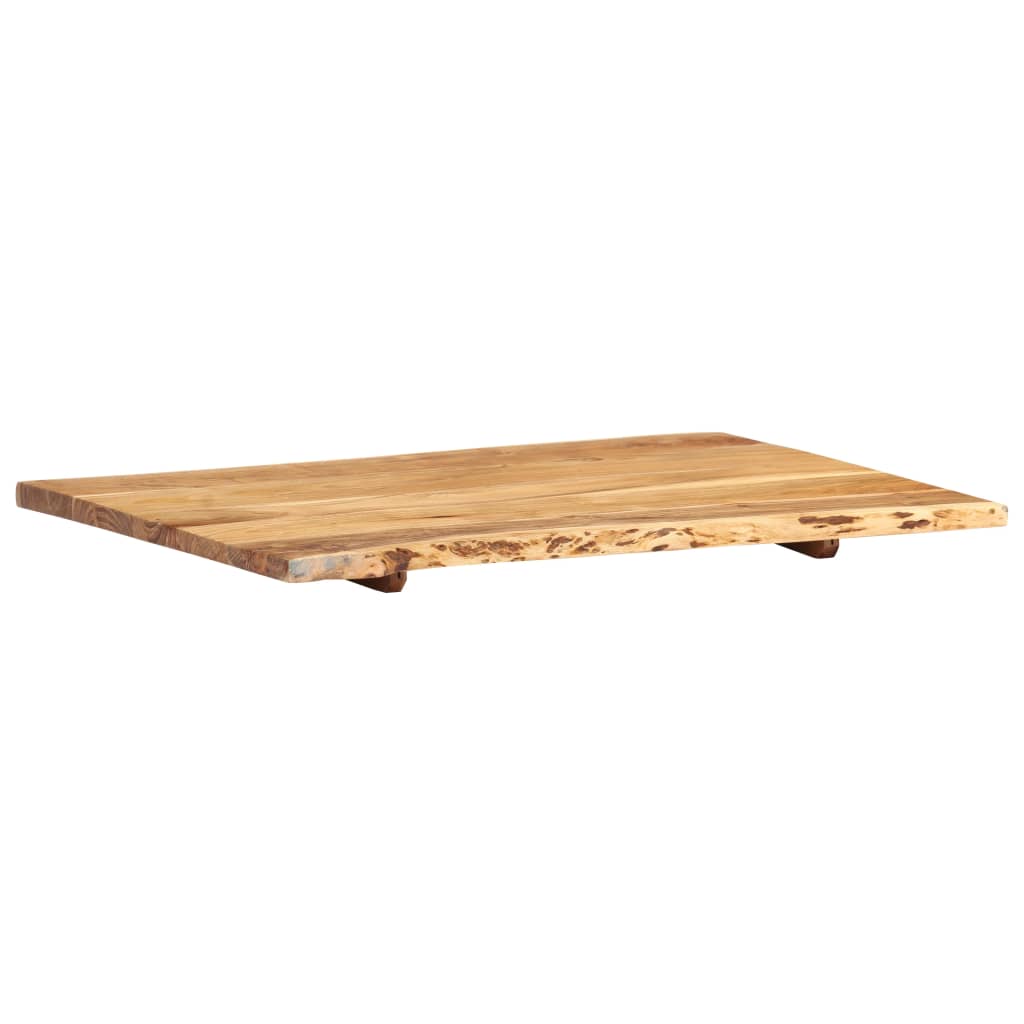 Bordplate heltre akasie 80x(50-60)x2,5 cm