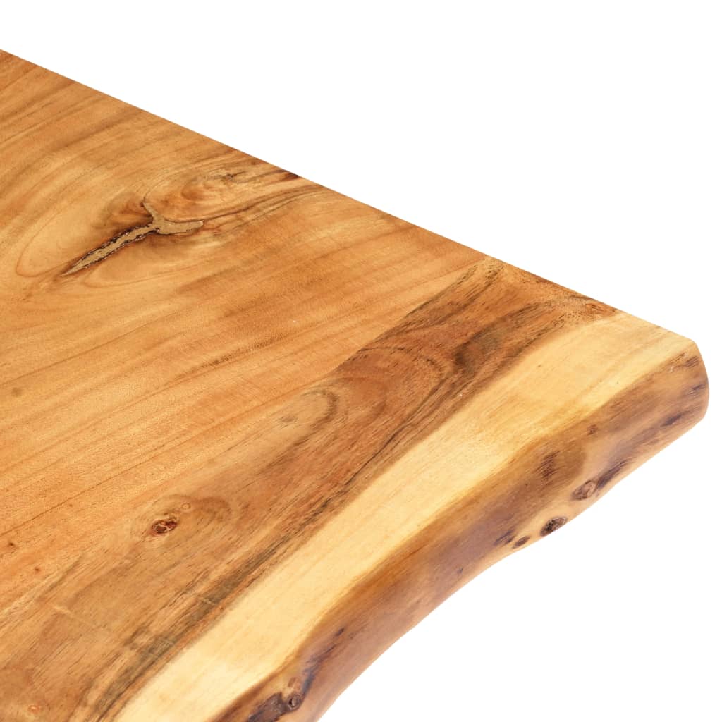 Bordplate heltre akasie 80x(50-60)x3,8 cm