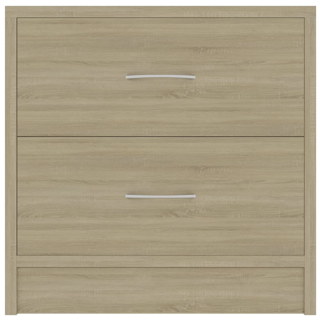 Nattbord 2 stk sonoma eik 40x30x40 cm konstruert tre