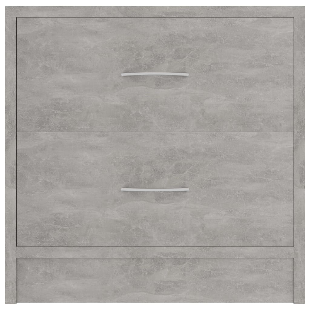 Nattbord 2 stk betonggrå 40x30x40 cm sponplate