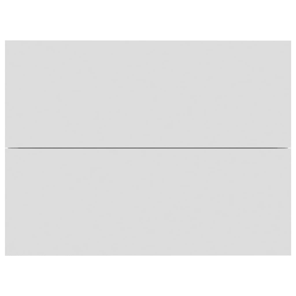 Nattbord 2 stk hvit 40x30x30 cm konstruert tre