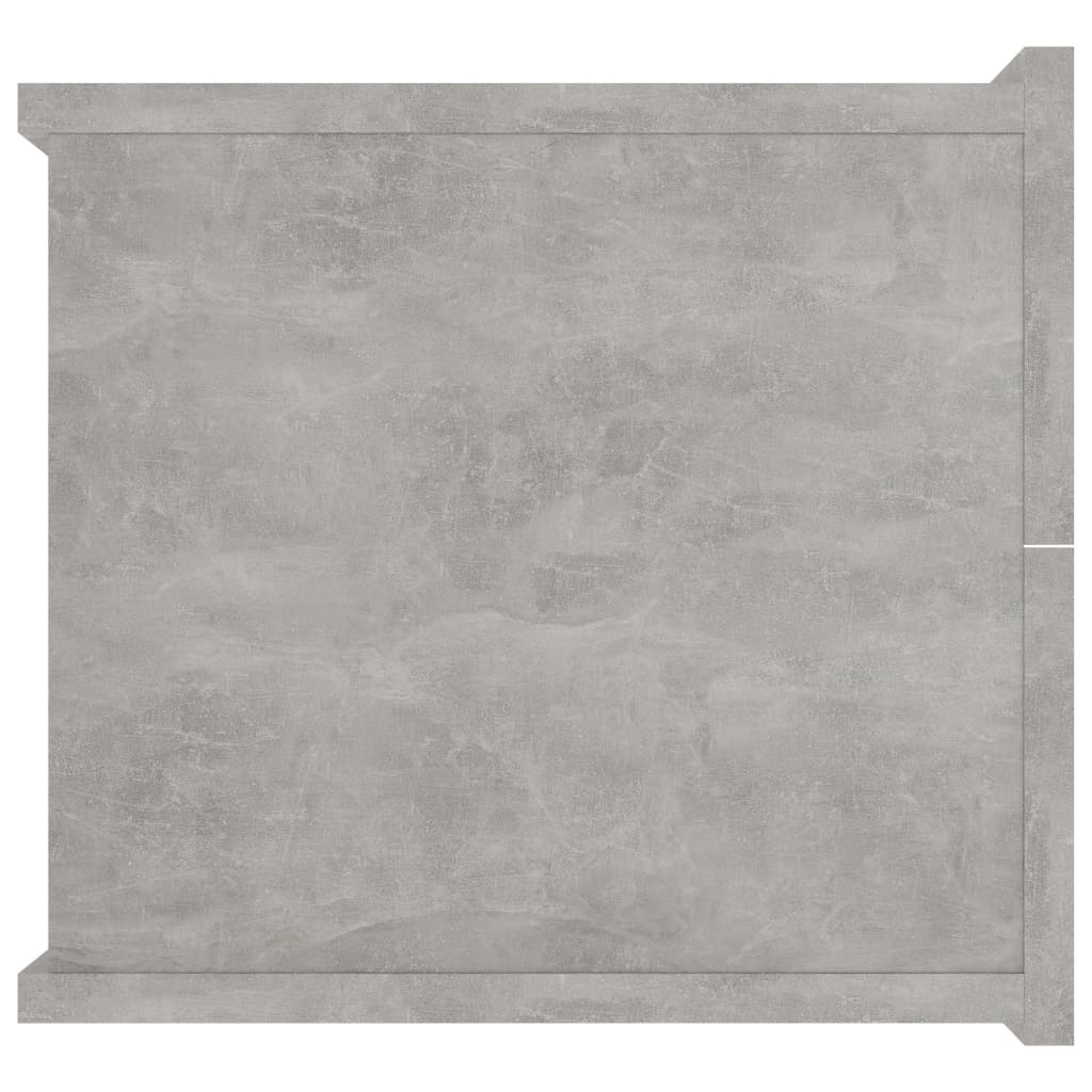 Nattbord 2 stk betonggrå 40x30x30 cm sponplate