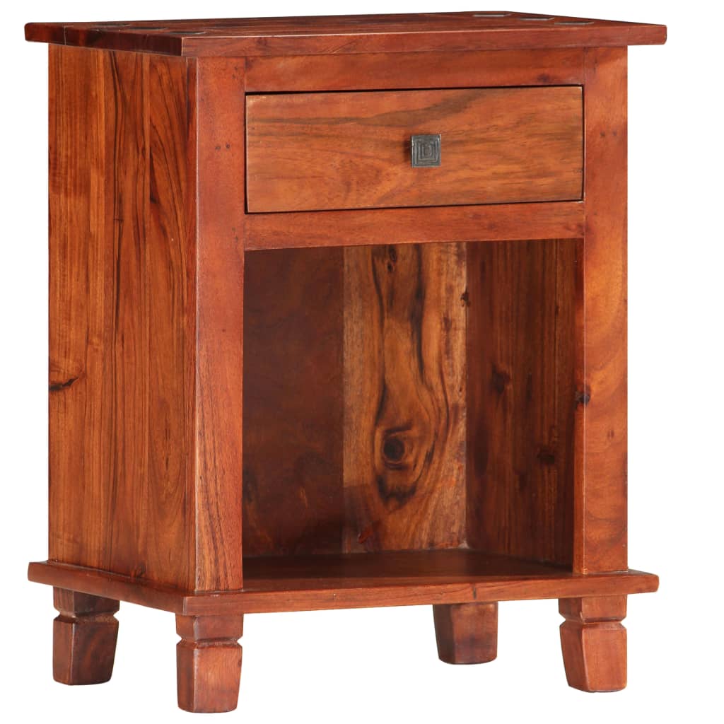 Nattbord 40x30x50 cm heltre akasie