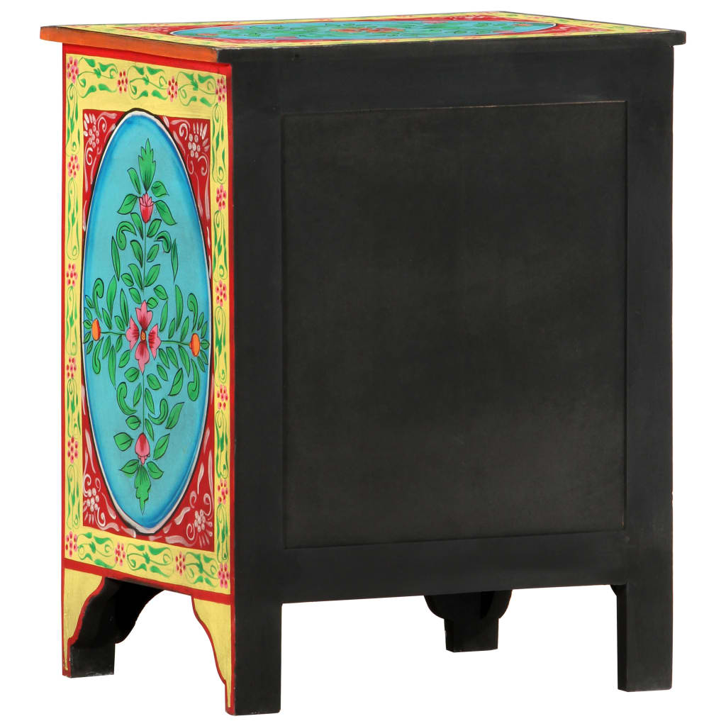 Håndmalt nattbord 40x30x50 cm heltre mango