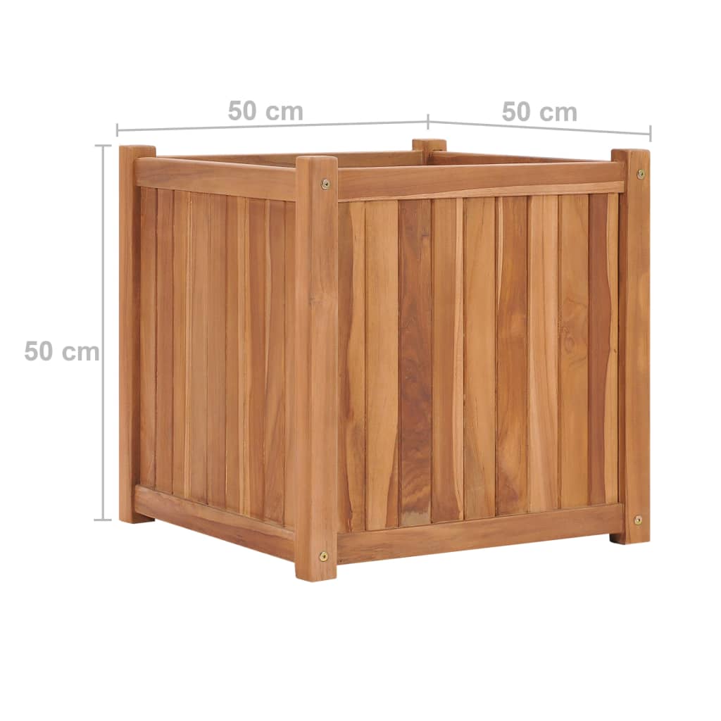 Høybed 50x50x50 cm heltre teak