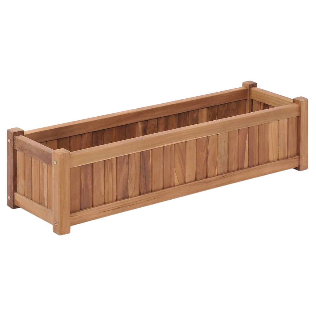 Høybed 100x30x25 cm heltre teak