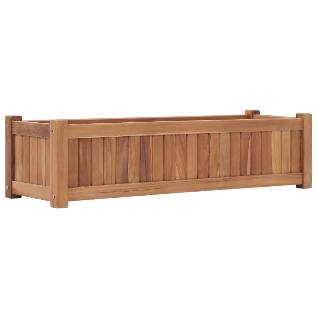 Høybed 100x30x25 cm heltre teak