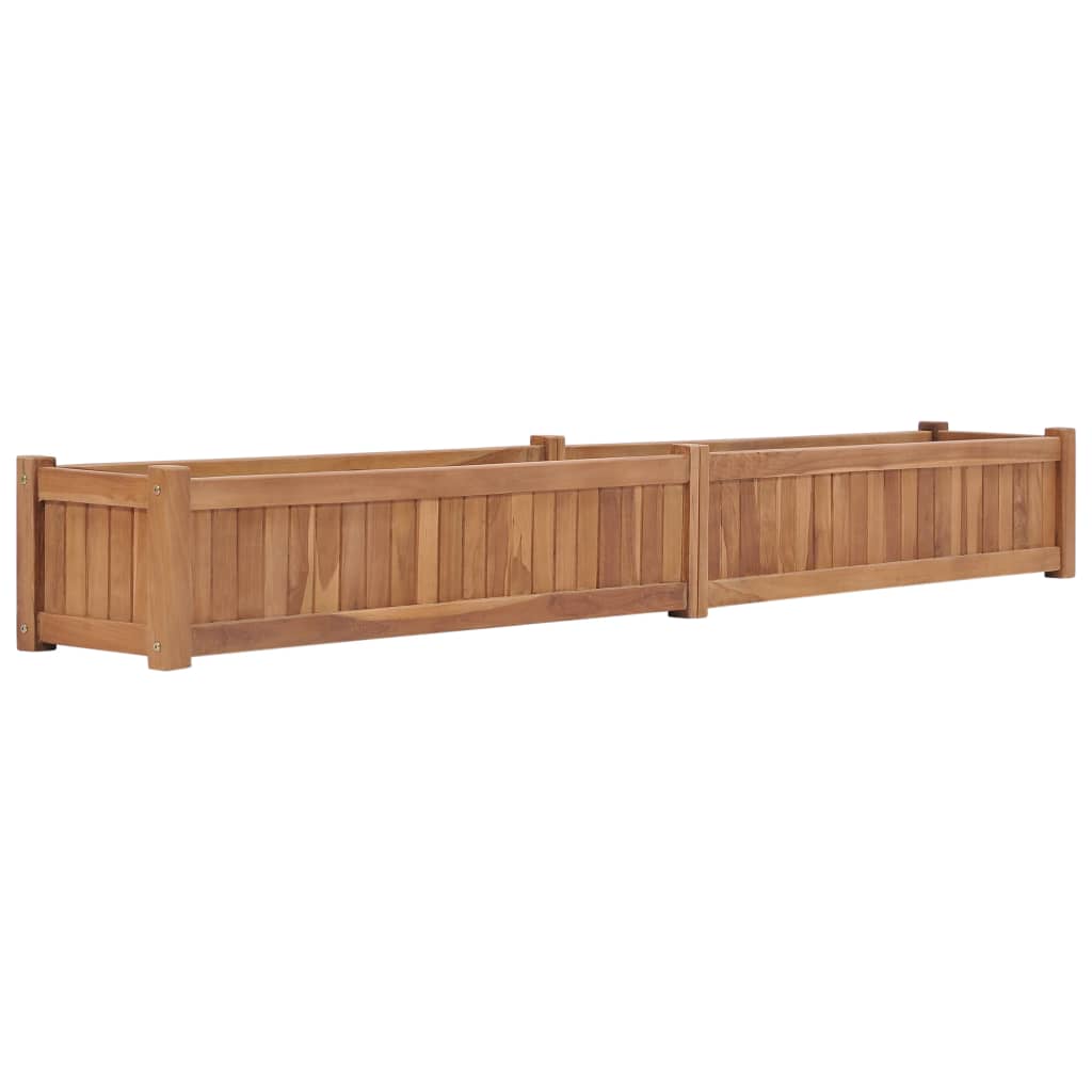 Høybed 200x30x25 cm heltre teak