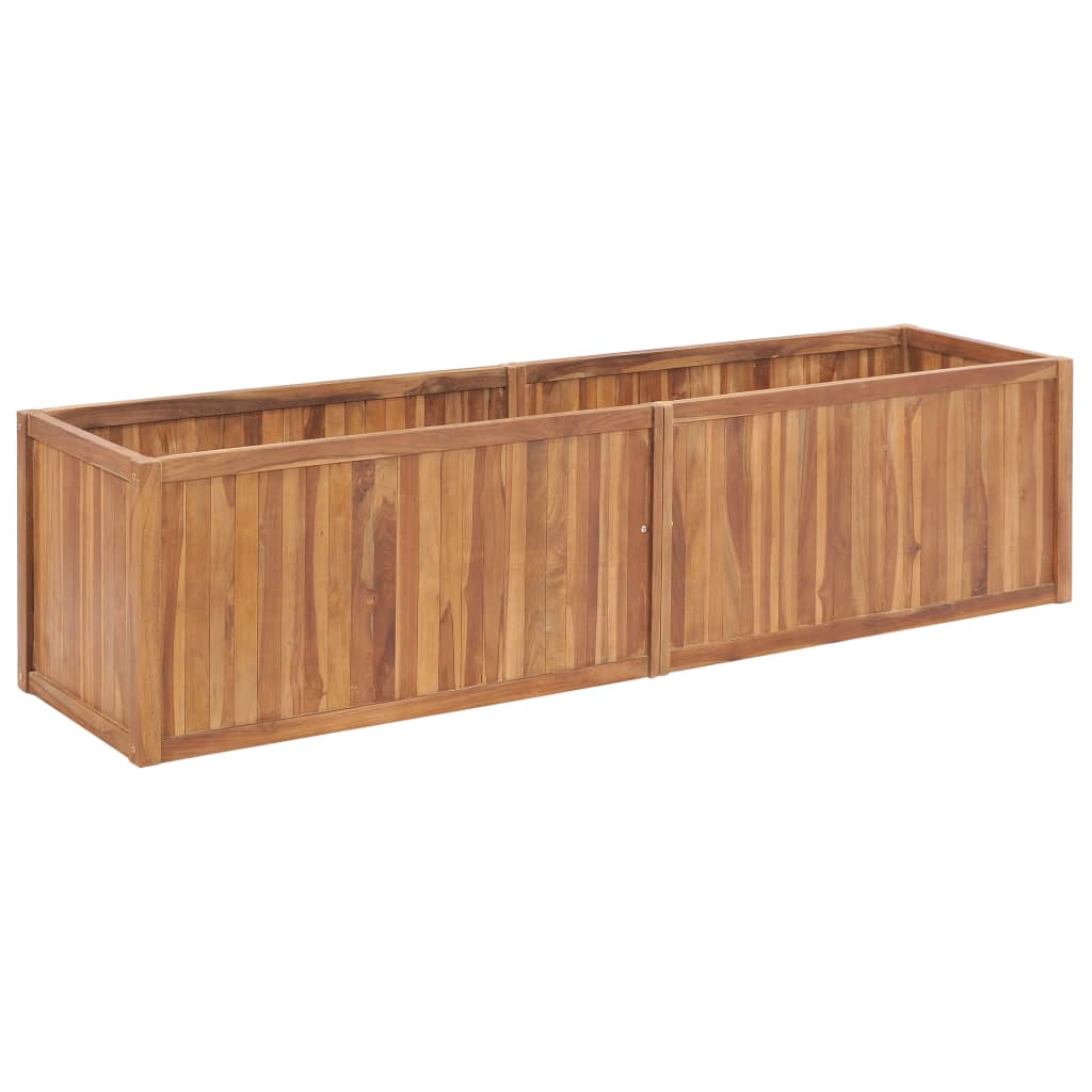 Høybed 200x50x50 cm heltre teak