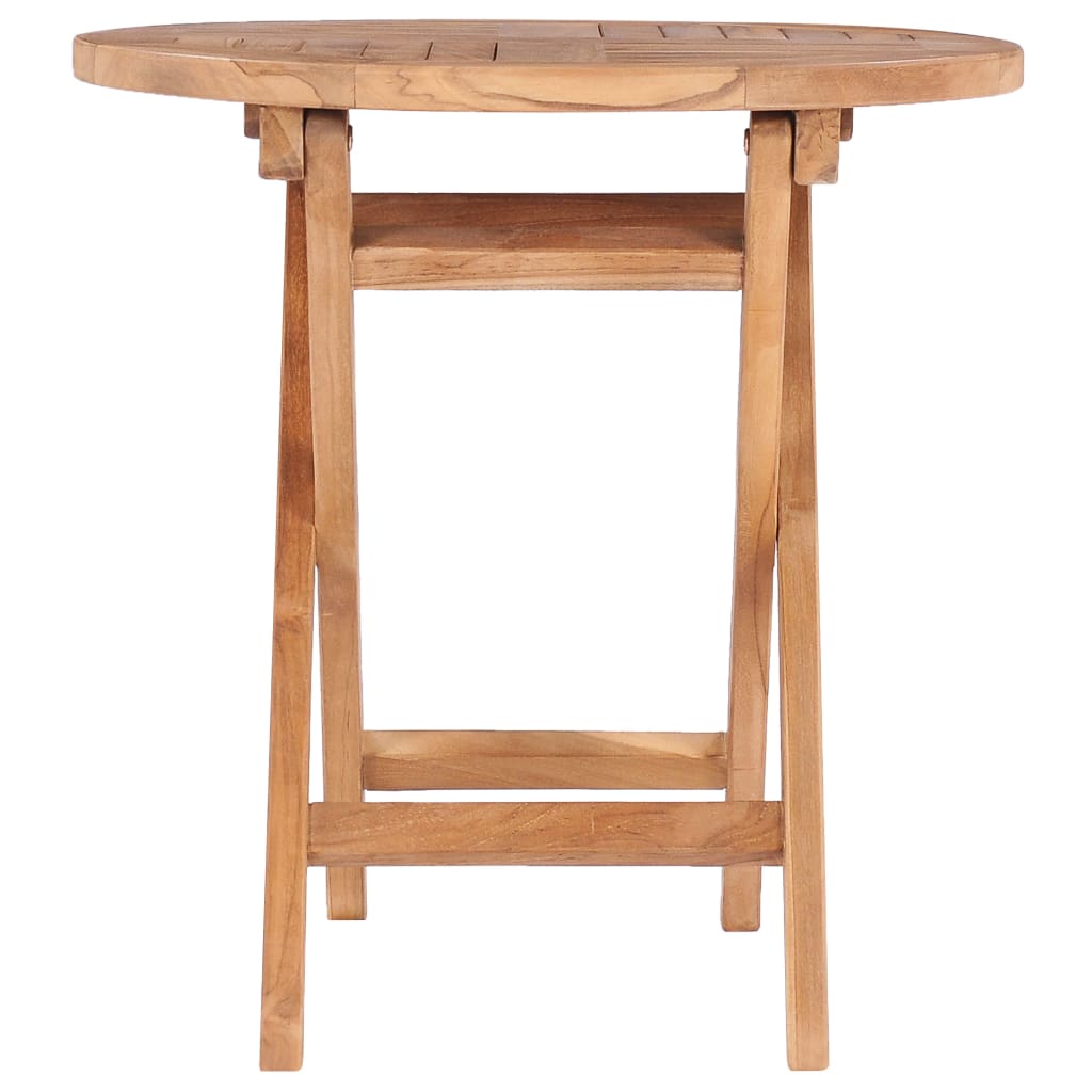 Sammenleggbart hagebord 45 cm heltre teak