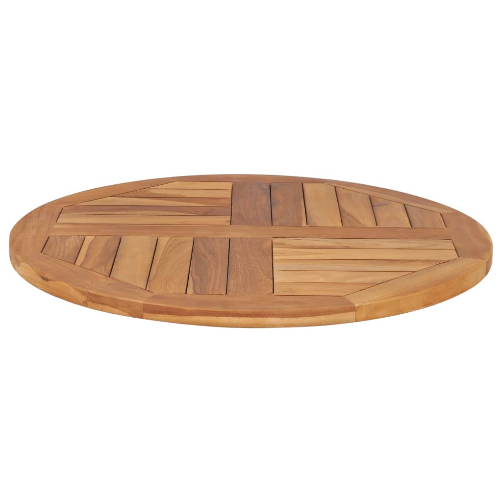 Bordplate heltre teak 2,5 cm 70 cm