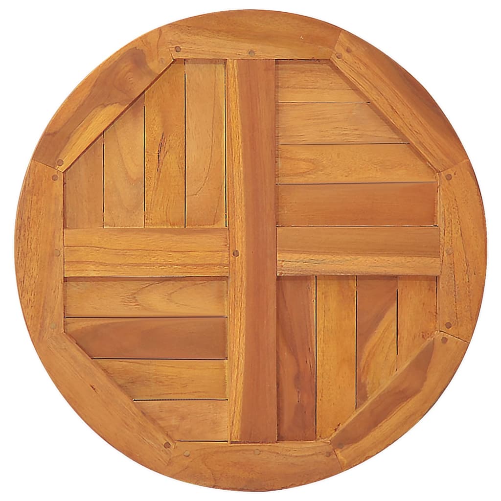 Bordplate heltre teak 2,5 cm 70 cm