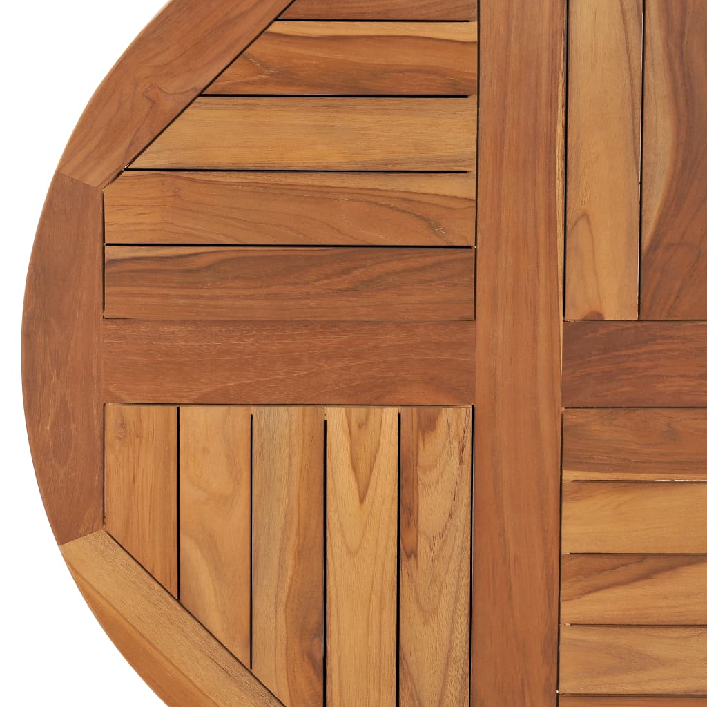 Bordplate heltre teak 2,5 cm 70 cm