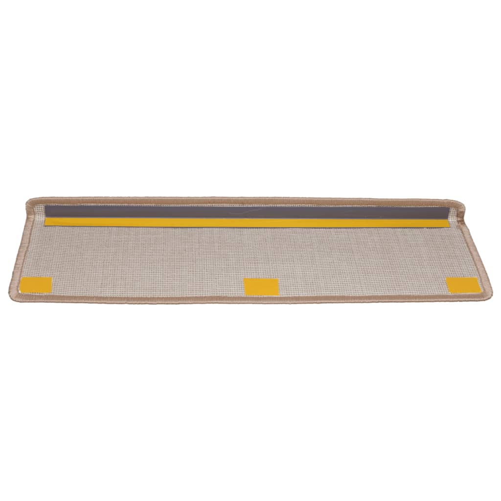 Trappetrinnstepper 15 stk 65x21x4 cm lysebrun