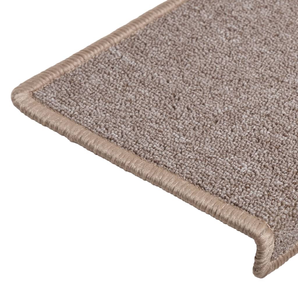 Trappetrinnstepper 15 stk 65x21x4 cm lysebrun