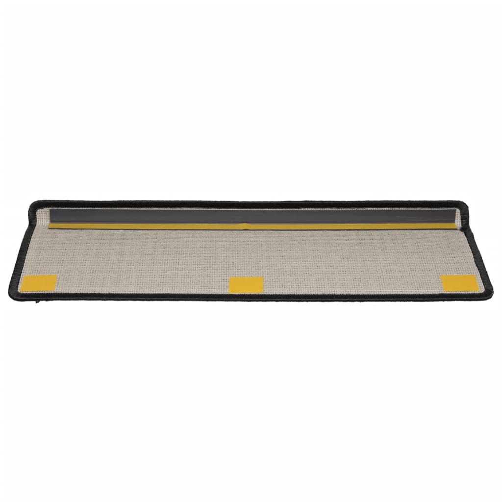 Trappetrinnstepper 15 stk 65x21x4 cm svart