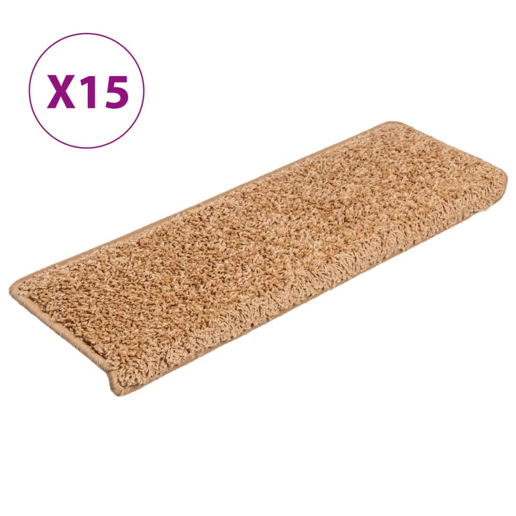 Trappetrinnstepper 15 stk 65x21x4 cm beige