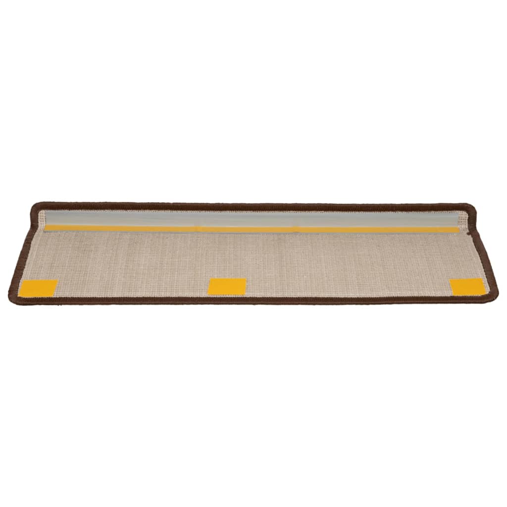 Trappetrinnstepper 15 stk 65x21x4 cm brun