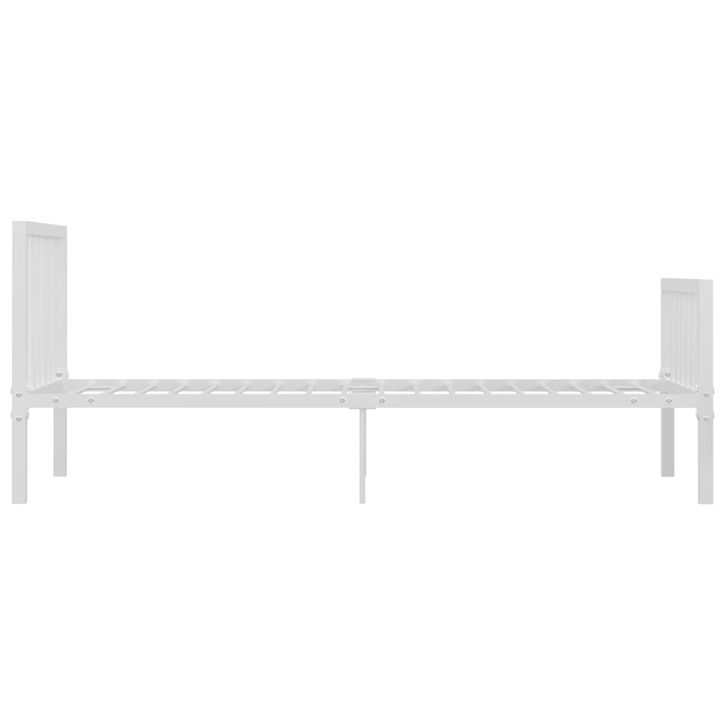 Sengeramme hvit metall 90x200 cm