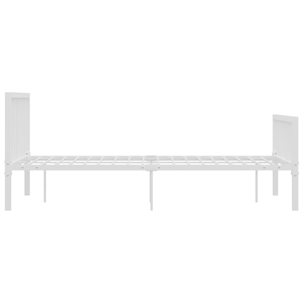 Sengeramme hvit metall 120x200 cm