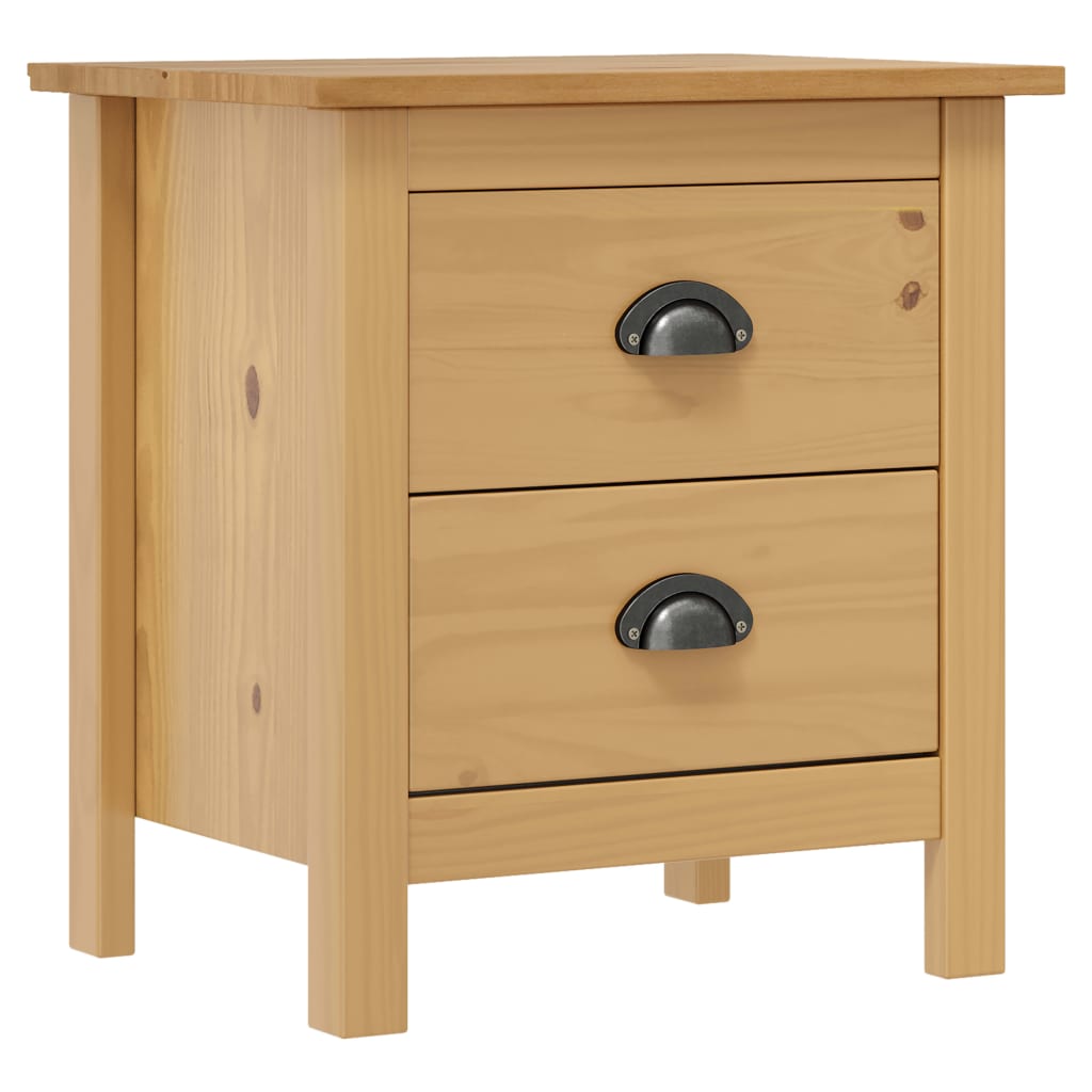 Nattbord Hill 2 stk 46x35x49,5 cm heltre furu