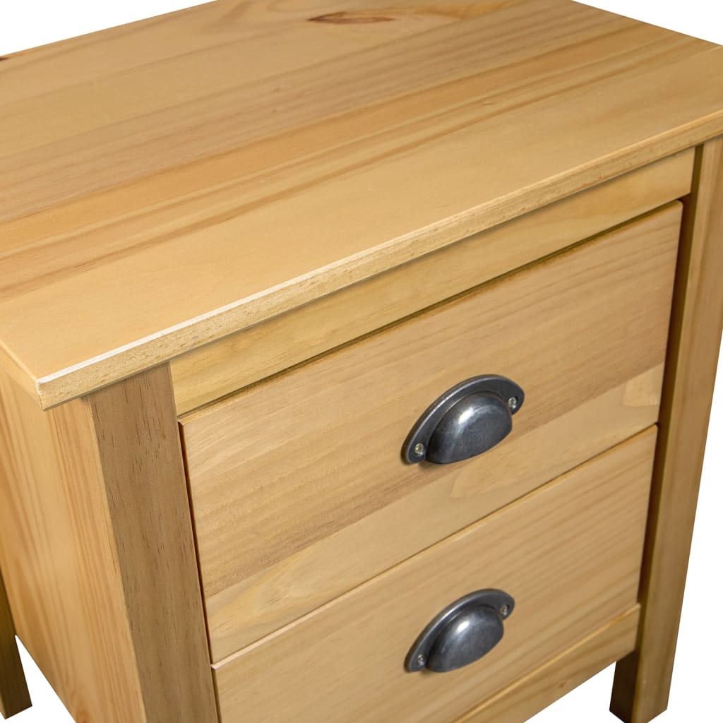 Nattbord Hill 2 stk 46x35x49,5 cm heltre furu