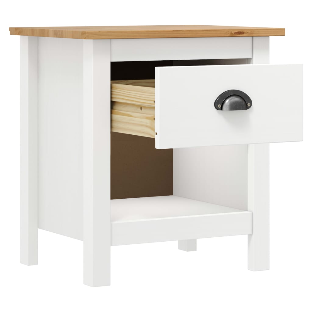 Nattbord 2 stk Hill 46x35x49,5 cm heltre furu