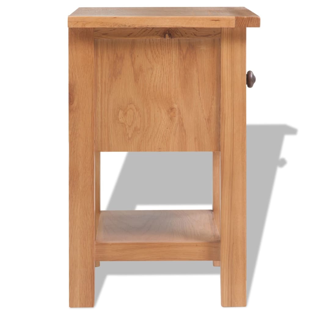 Nattbord 2 stk 36x30x47 cm heltre eik