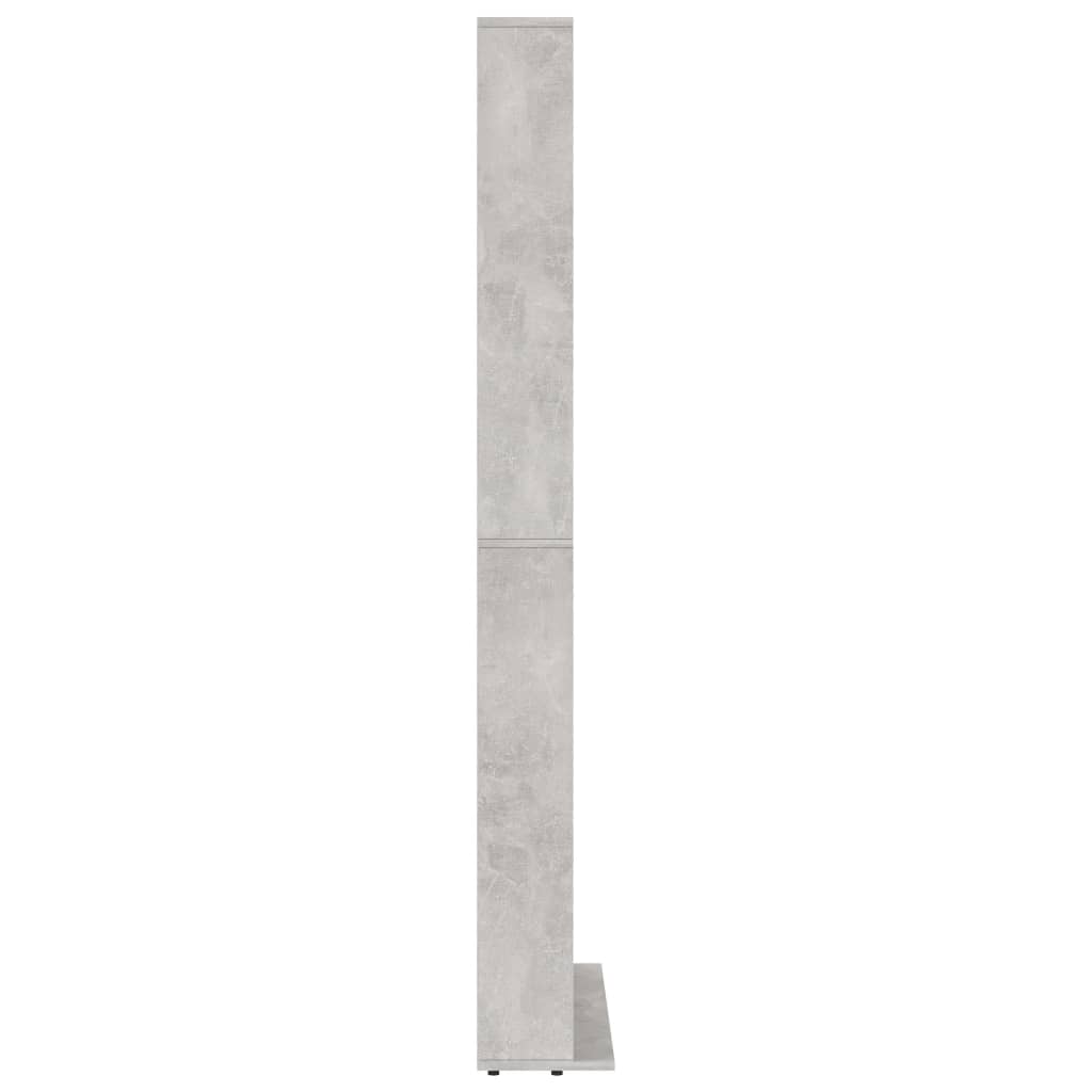 CD-hylle betonggrå 102x16x177,5 cm konstruert tre