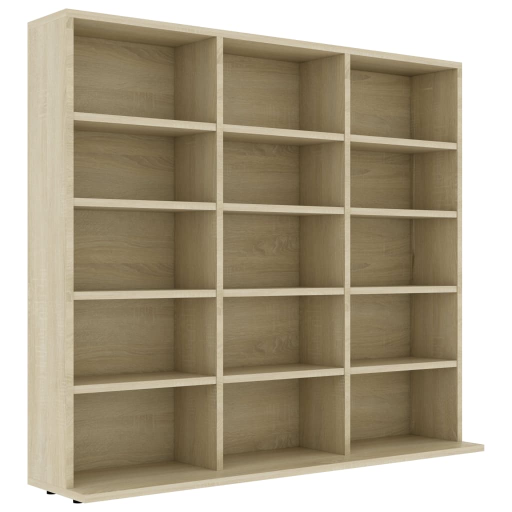 CD-skap sonoma eik 102x23x89,5 cm sponplate