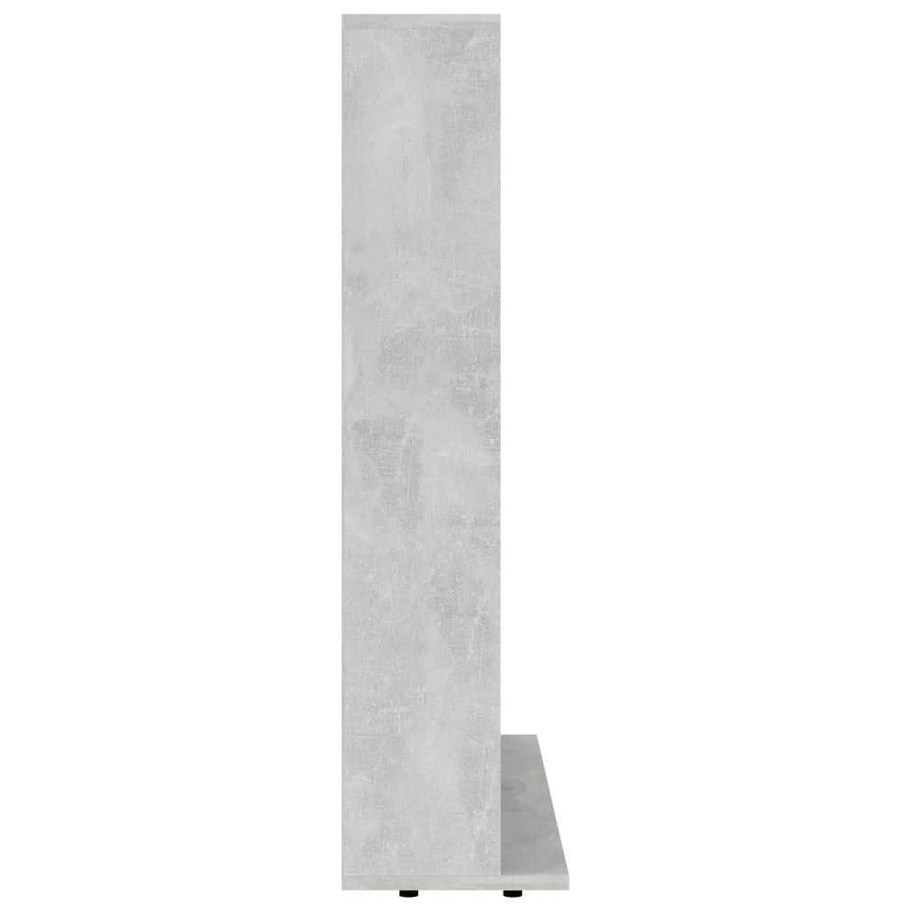 CD-skap betonggrå 102x23x89,5 cm sponplate