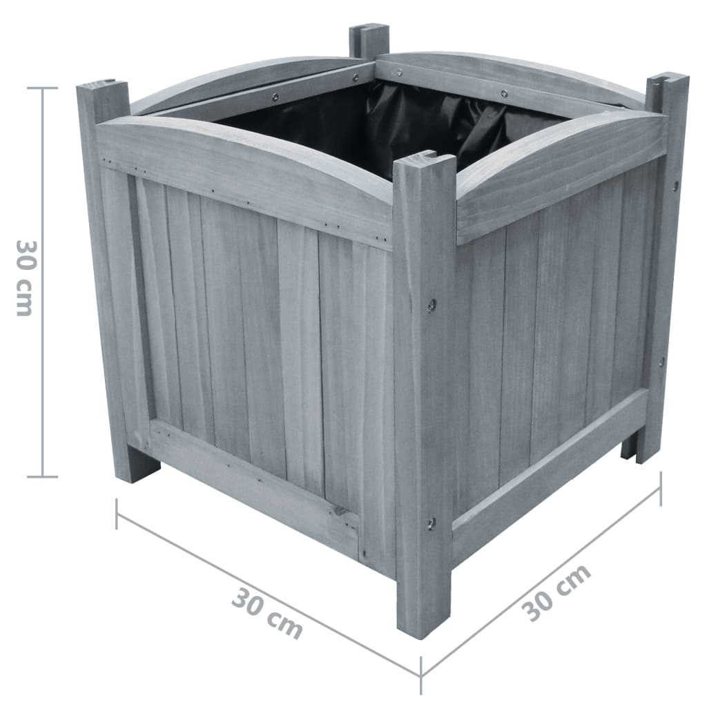 Høybed 2 stk 30x30x30 cm heltre gran