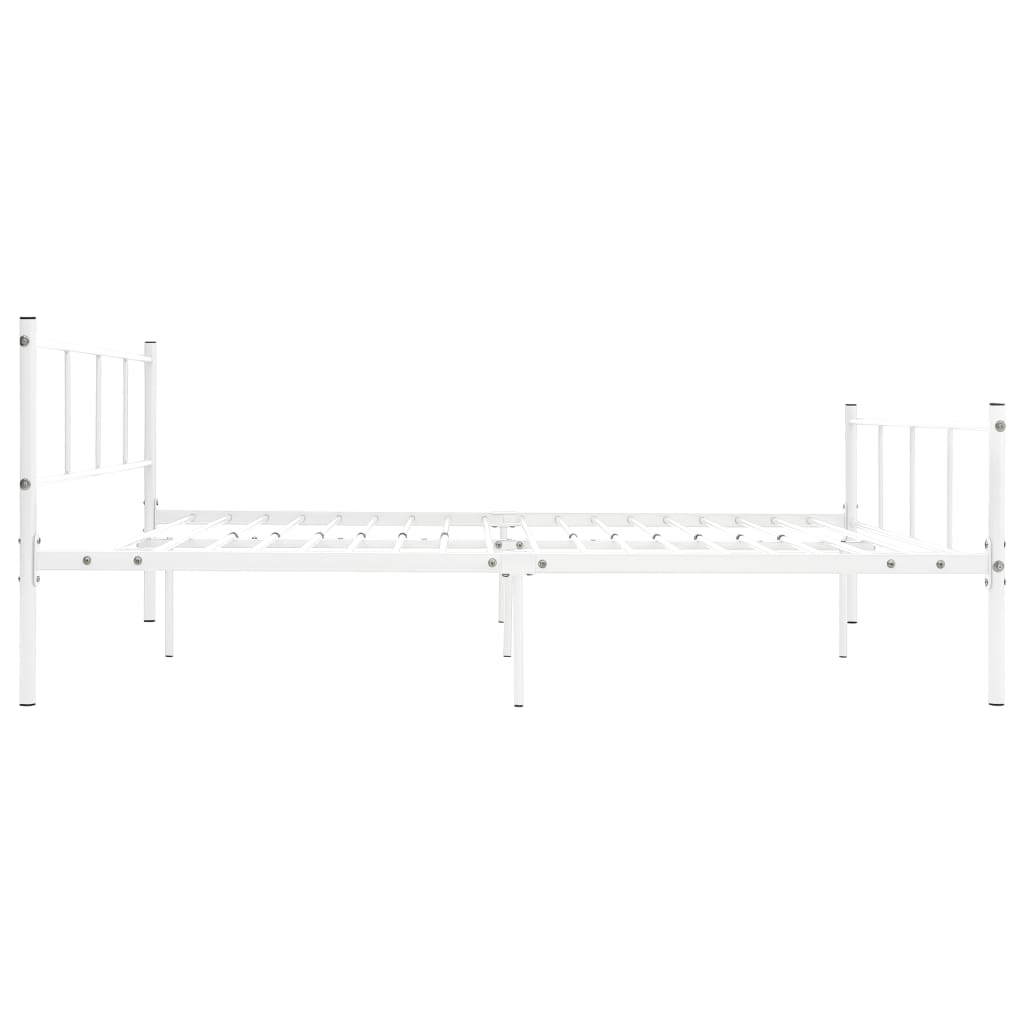 Sengeramme hvit metall 120x200 cm