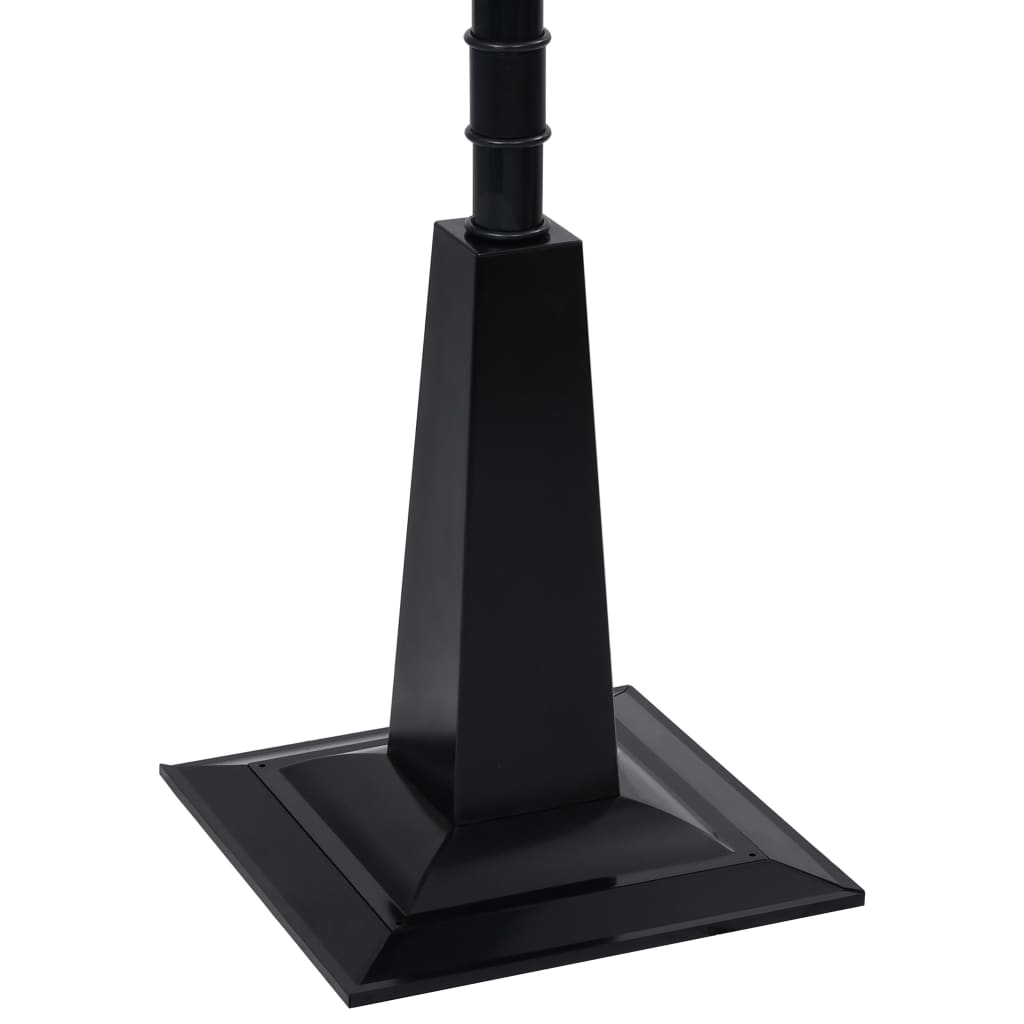 Julegatelampe med julenisse svart og rød 81x40x188 cm PVC