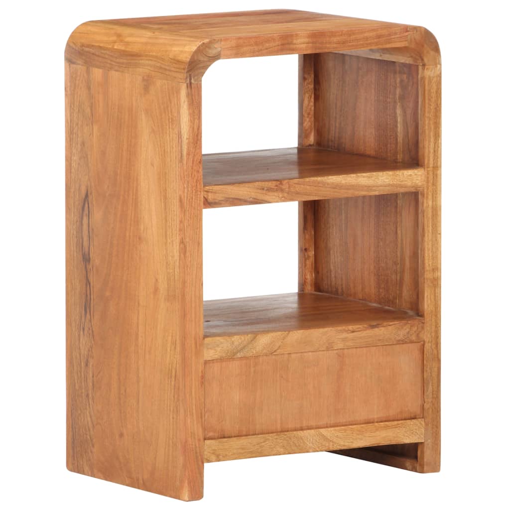 Nattbord 40x30x60 cm heltre akasie med honningfinish