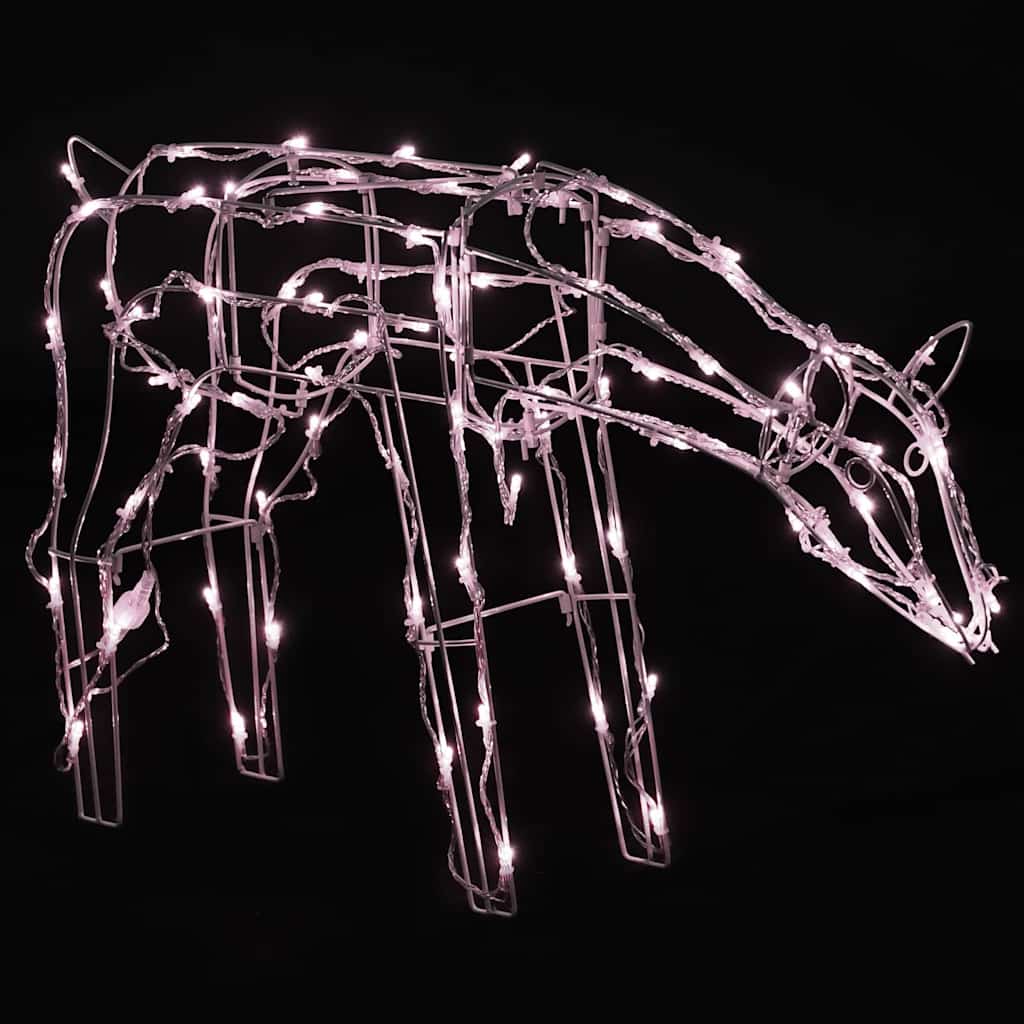 Julelysdekorasjon reinsdyr 3 deler 229 LEDs