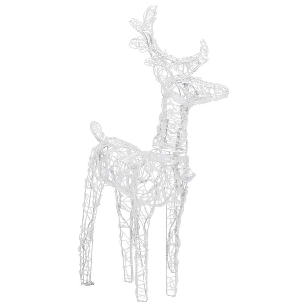 Reinsdyr og slede julepynt 160 LED 130 cm akryl
