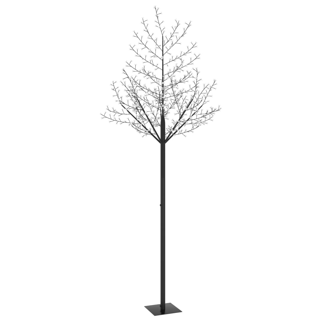 Juletre 600 lysdioder blått lys kirsebærblomst 300 cm