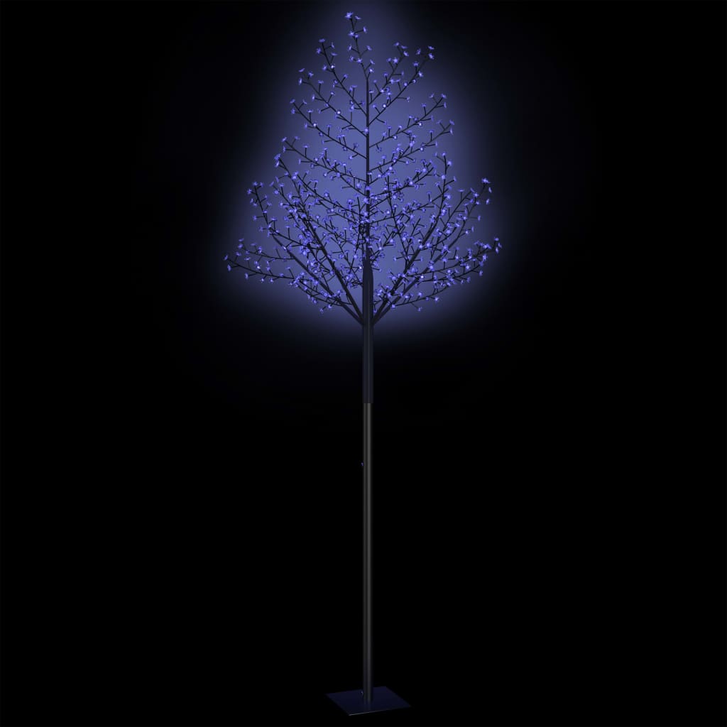 Juletre 600 lysdioder blått lys kirsebærblomst 300 cm