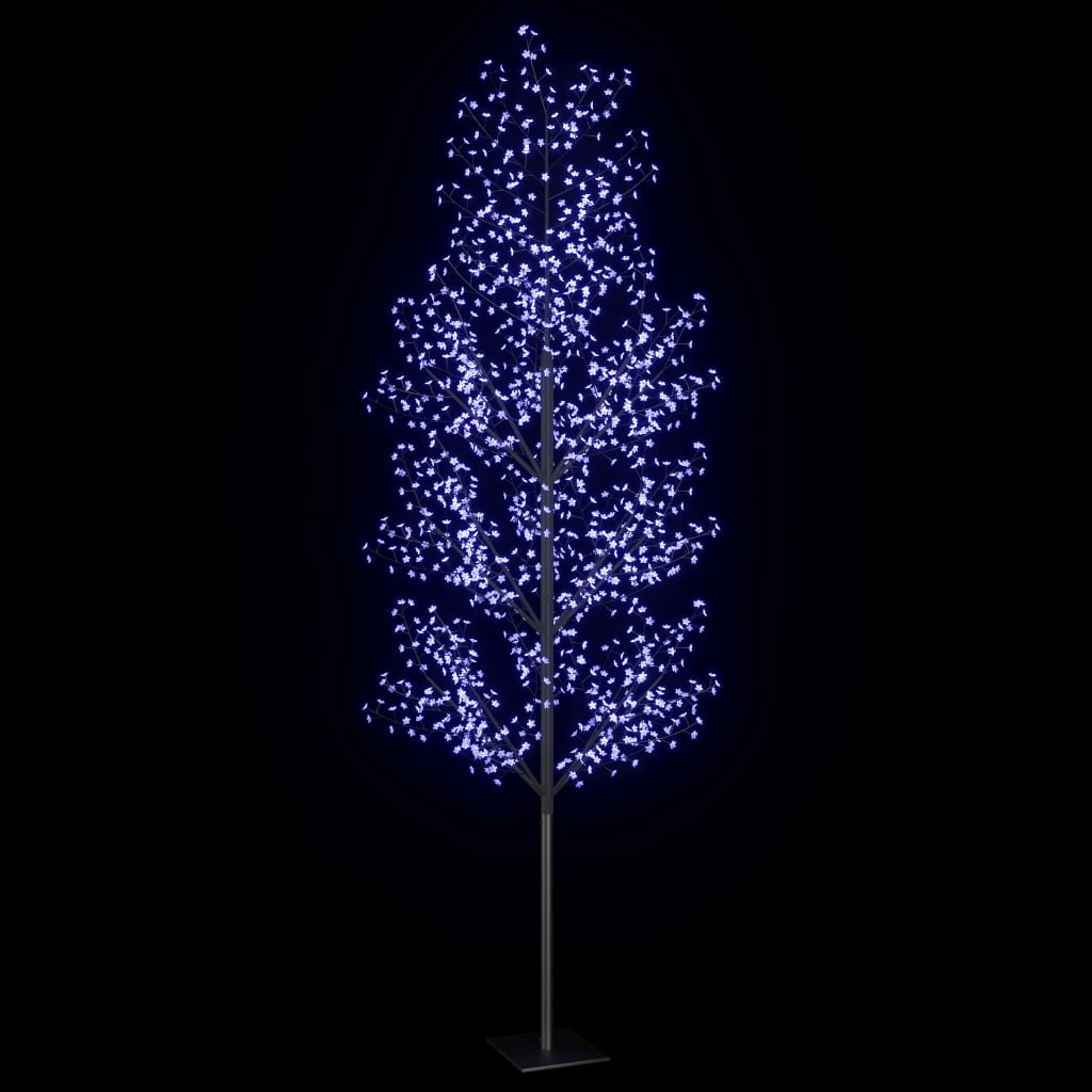 Juletre 1200 lysdioder blått lys kirsebærblomst 400 cm