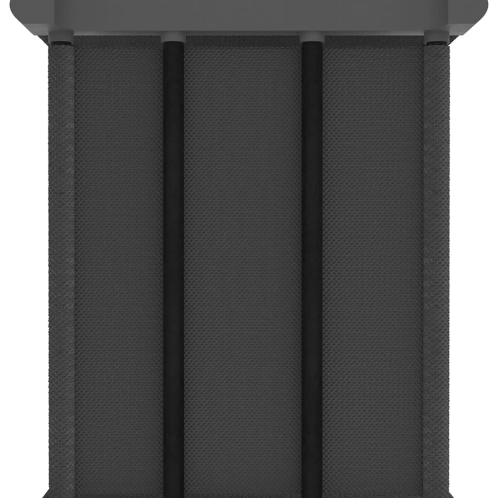Displayhylle med 4 kuber grå 69x30x72,5 cm stoff