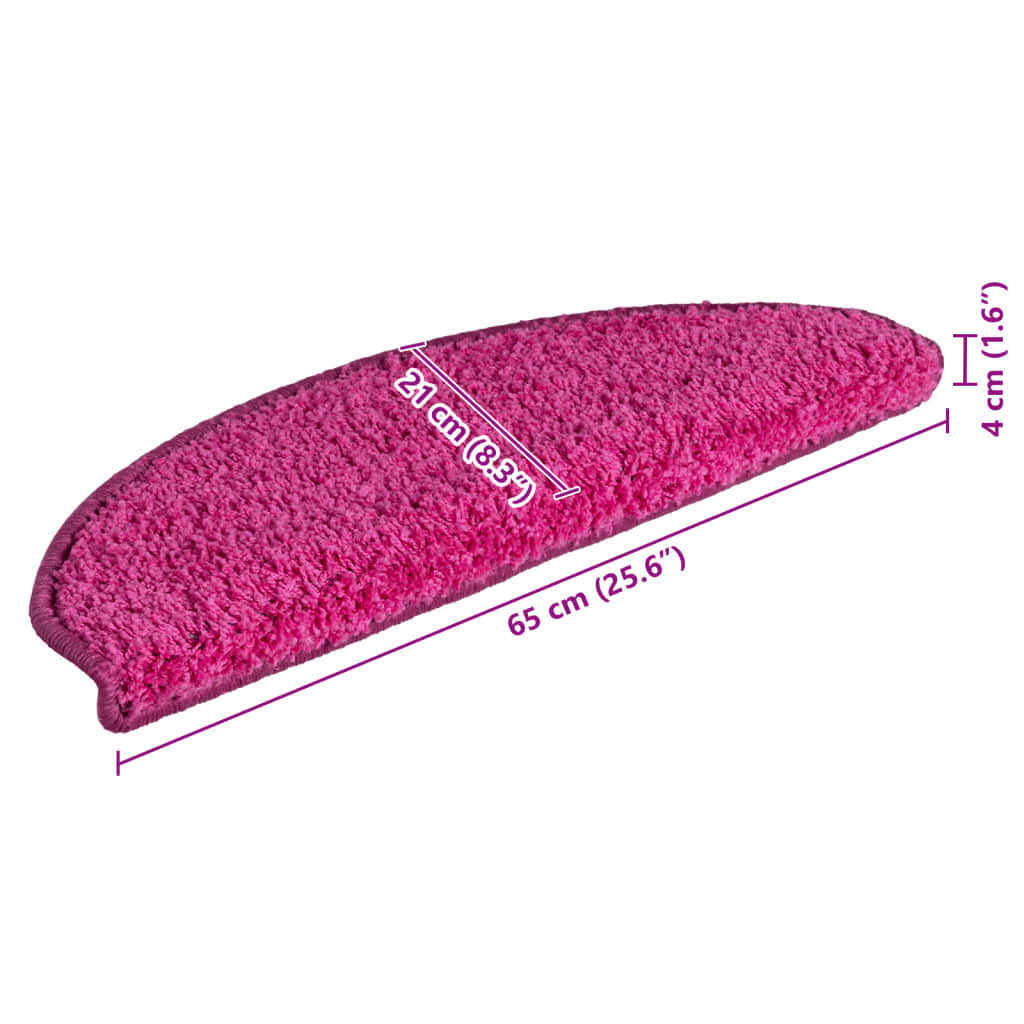 Trappetrinnstepper 15 stk rosa 65x21x4 cm
