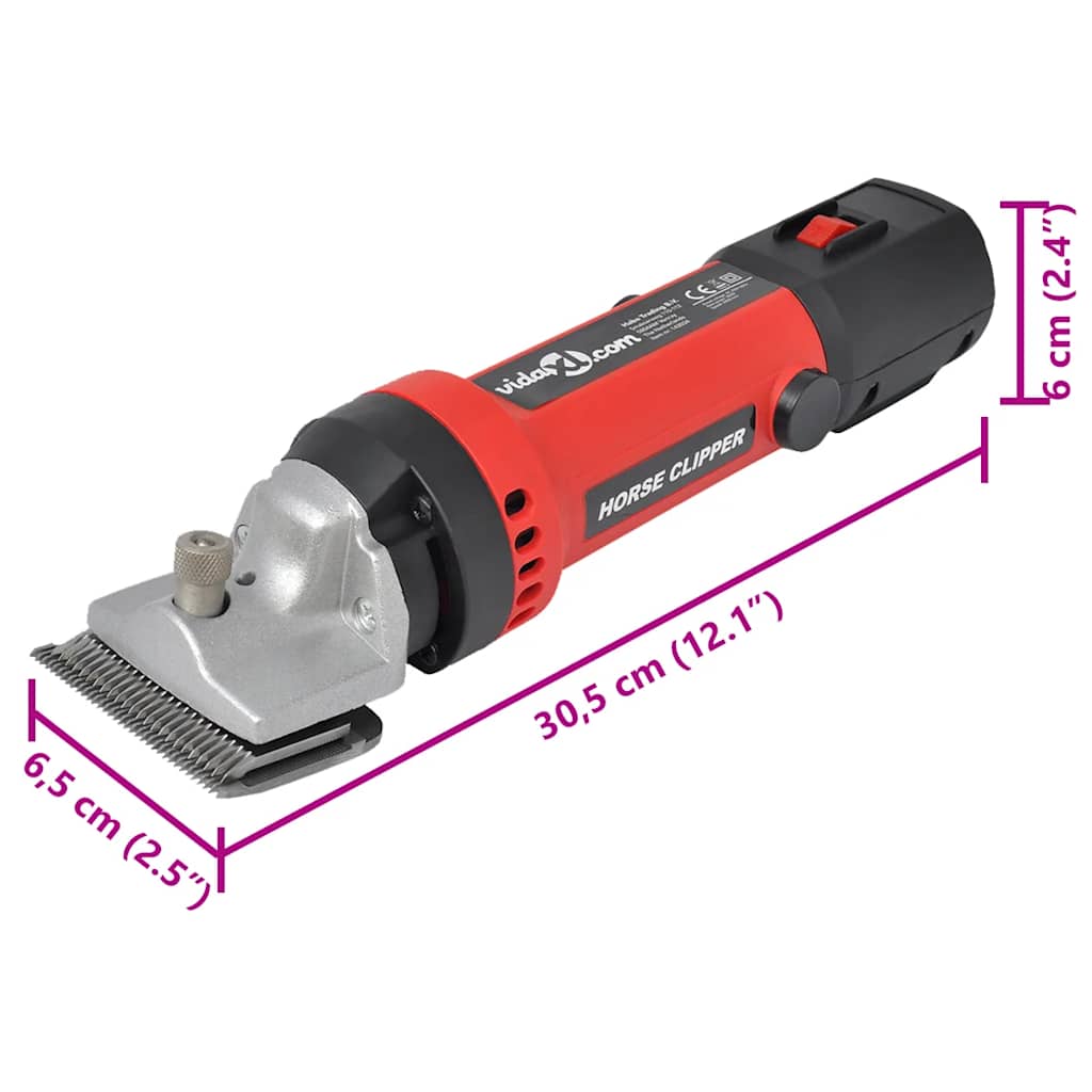 Klippesett for hest 6 deler 320 W